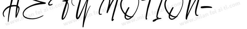 HEFY MOTION字体转换